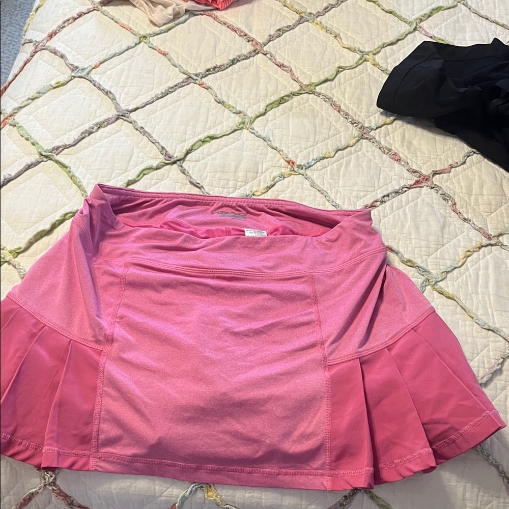 Pink Pleated Skirt